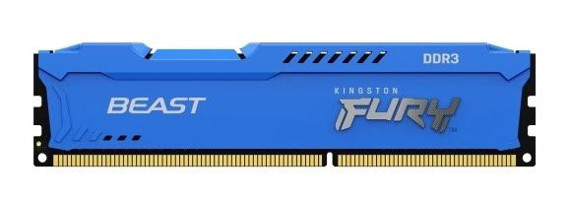 Kingston Fury BeastKF316C10B/8 8 GB DDR3 1x8 1600 MHz Ram