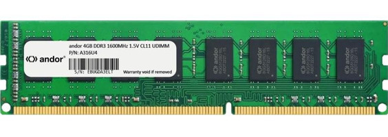 Andor A316U4 4 GB DDR3 1x4 1600 MHz Ram
