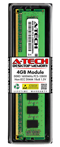 A-Tech M378B5173DB0-CK0 4 GB DDR3 1x4 1600 MHz Ram