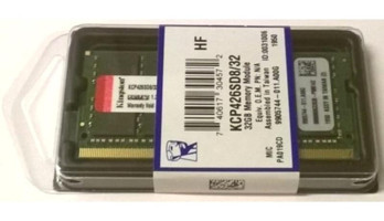 Kingston KCP426SD8-32 32 GB DDR4 1x32 2666 MHz Ram Siyah