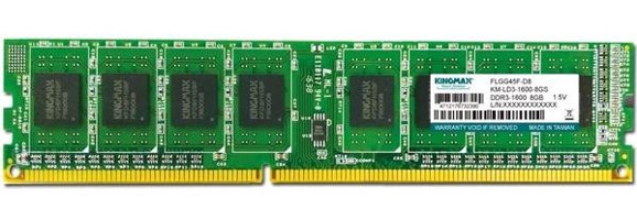 Kingston KM-LD3-1600-8GS 8 GB DDR3 1x8 1600 MHz Ram