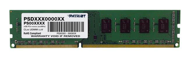Patriot Signature Line PSD34G16002 4 GB DDR3 1x4 1600 MHz Ram