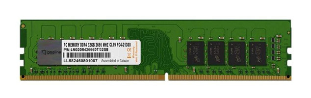 Longline LNGDDR42666DT 32 GB DDR4 1x32 2666 MHz Ram