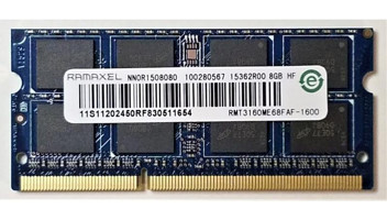 Ramaxel RMT3160ME68FAF 8 GB DDR3 1x8 1600 MHz Ram