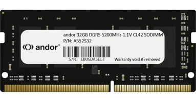 Andor A552S32 32 GB DDR5 1x32 5200 MHz Ram