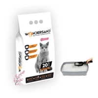 Wondersand Japon Kirazı Kokulu Topaklanan İnce Taneli Bentonit Kedi Kumu 20 lt
