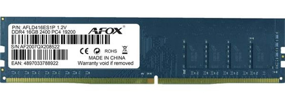 Afox AFLD416ES1P 16 GB DDR4 1x16 2400 MHz Ram