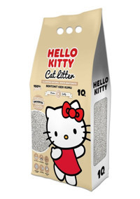 Hello Kitty Doğal Kokusuz Topaklanan İnce Taneli Bentonit Kedi Kumu 10 lt