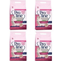 Proline Bebek Pudrası Kokulu Topaklanan İnce Taneli Bentonit Kedi Kumu 4x5 lt