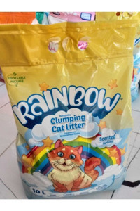 Rainbow Kokusuz Topaklanan İnce Taneli Bentonit Kedi Kumu 10 lt