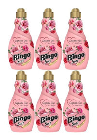 Bingo Soft Konsantre Şefkatle Gül 360 Yıkama Yumuşatıcı 6x1.44 lt