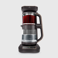 Karaca Çaysever Robotea Pro Connect 4 in 1 Konuşan Cam Demlikli 2500 W Çelik Gövdeli Walnut Brown Çay Makinesi
