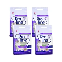 Proline Lavanta Kokulu Topaklanan İnce Taneli Bentonit Kedi Kumu 4x10 lt