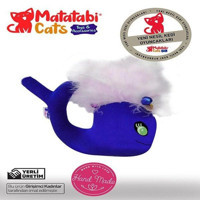 Matatabi Cats Hareketli Tüylü Isırma Yavru-Yetişkin Balık Kedi Oyuncağı