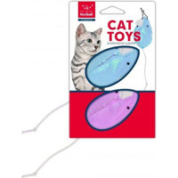 Nunbell Peluş Hareketli Isırma Yavru-Yetişkin Fare Kedi Oyuncağı