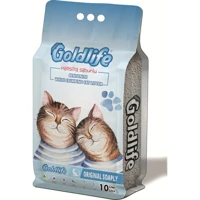 Goldlife Marsilya Sabunu Kokulu Topaklanan İnce Taneli Bentonit Kedi Kumu 10 lt