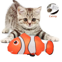 Tineke Hareketli Isırma Yavru-Yetişkin Balık Kedi Oyuncağı