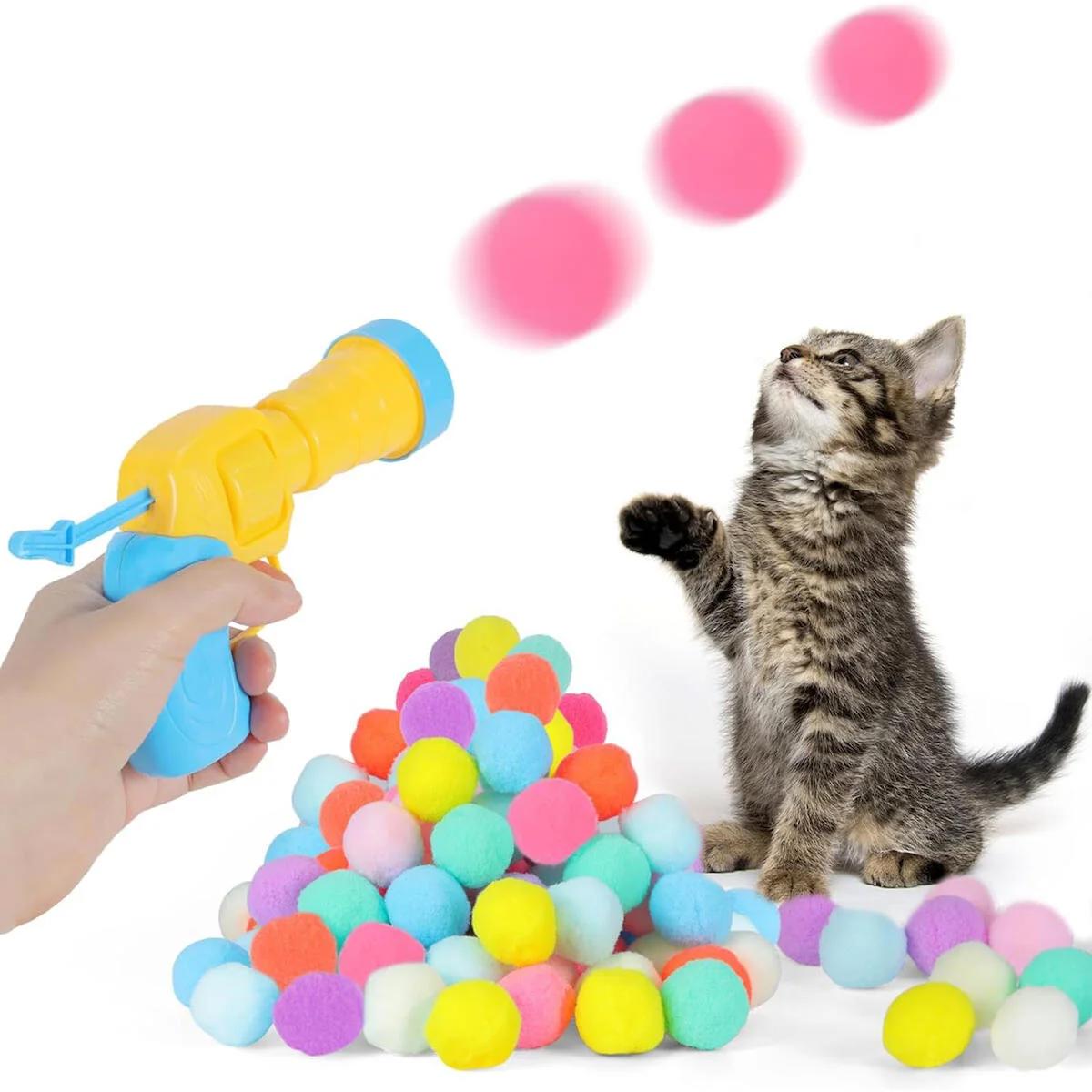Forzacase Aktivite Hareketli Yakalama Yavru-Yetişkin Top Atan Kedi Oyuncağı