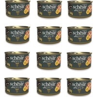 Schesir After Dark Tavuk Parça Etli Yaş Kedi Maması 12x80 gr