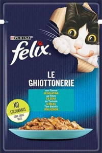 Felix Ton Balıklı Parça Etli Yaş Kedi Maması 26x85 gr