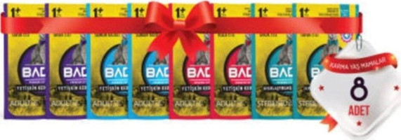 Bado Karışık Parça Etli Yaş Kedi Maması 8x85 gr