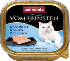 Animonda Vom Feinsten Mildes Hindi-Alabalık Parça Etli Yaş Kedi Maması 100 gr