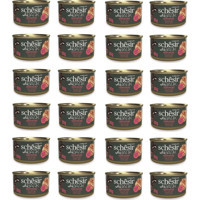 Schesir After Dark Tavuk-Sığır Eti Parça Etli Yaş Kedi Maması 24x80 gr