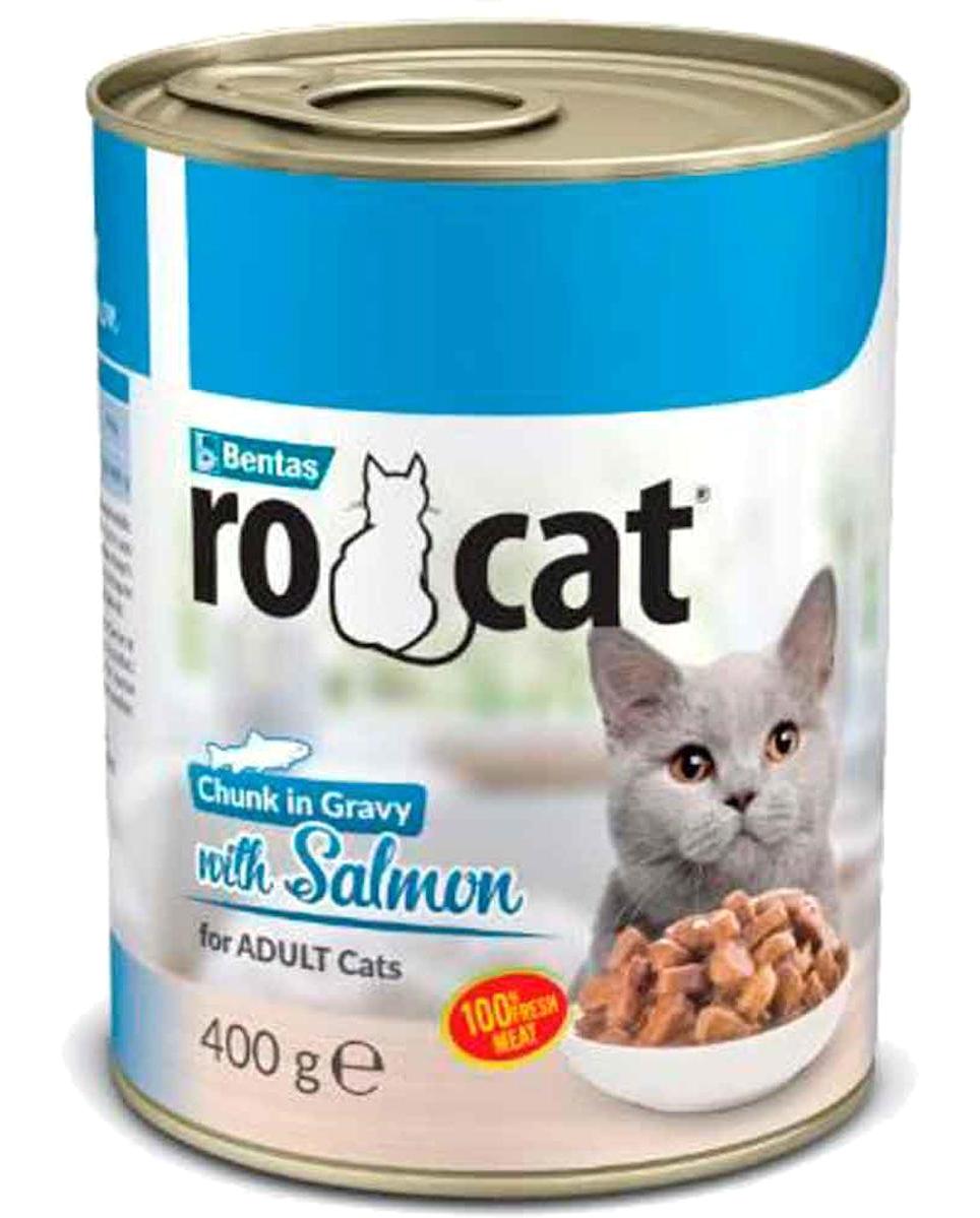 Ro Cat Somon Parça Etli Yaş Kedi Maması 400 gr