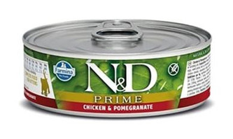 N&d Prime Tavuk-Narlı Parça Etli Yaş Kedi Maması 3x80 gr