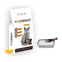 Wondersand Portakal Kokulu Topaklanan İnce Taneli Bentonit Kedi Kumu 20 lt
