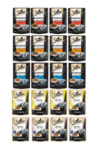 Sheba Karışık Parça Etli Yaş Kedi Maması 20x85 gr