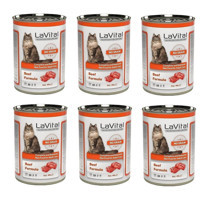 La Vital Biftek Parça Etli Yaş Kedi Maması 6x400 gr
