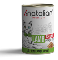 Anatolian Premium Kuzu Parça Etli Yaş Kedi Maması 6x400 gr