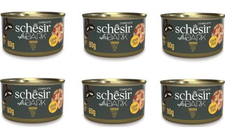Schesir After Dark Tavuk Parça Etli Yaş Kedi Maması 6x80 gr