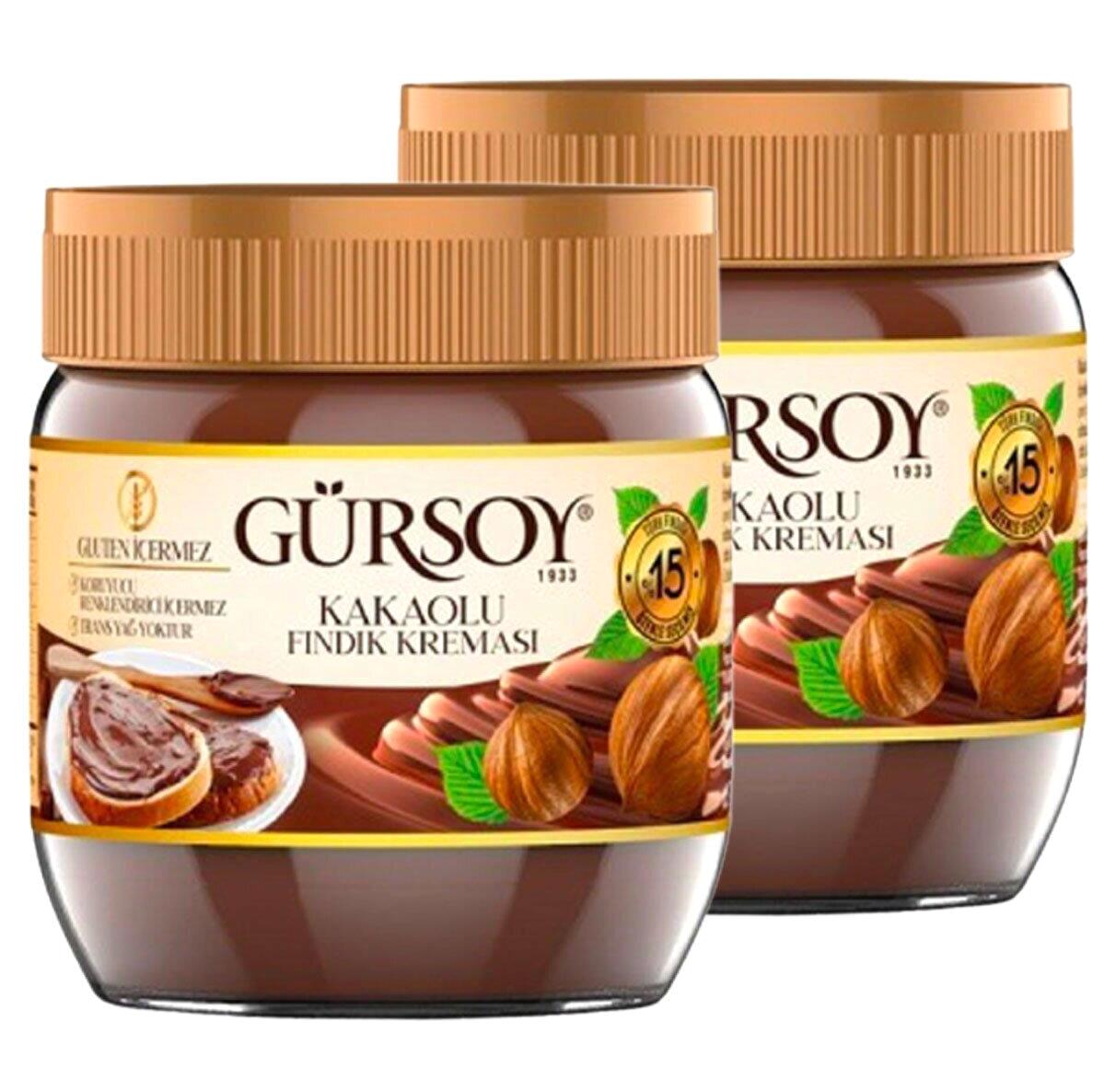 Gürsoy Kakaolu Fındık Ezme Krem Çikolata 2x400 gr