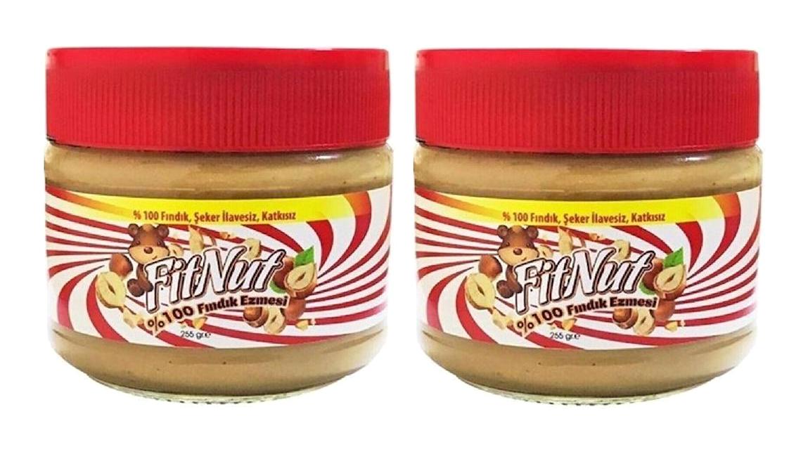 Fitnut Şeker İlavesiz Fındık Ezme Krem Çikolata 2x255 gr