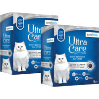 Benty Sandy Ultra Care Series Topaklanan İnce Taneli Aktif Karbonlu Bentonit Kedi Kumu 2x8 lt