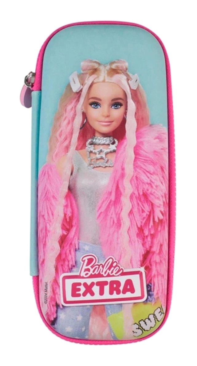 Dolphin Pembe Düz Bez Tek Gözlü Barbie Oval Cüzdan Kalemlik