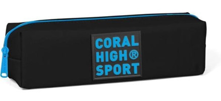 Coral High 22342 Siyah Düz Bez Tek Gözlü Dikdörtgen Cüzdan Kalemlik