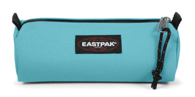 Eastpak Benchmark Single Sea Blue Mavi Düz Bez Tek Gözlü Dikdörtgen Cüzdan Kalemlik