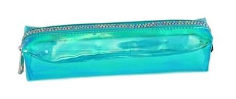 Pape Aqua Yeşil Düz Silikon Tek Gözlü Dikdörtgen Cüzdan Kalemlik