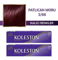 Wella Koleston Single 3-66 Patlıcan Moru Krem Saç Boyası 2x50 ml
