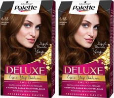 Palette Deluxe 6-65 Göz Alıcı Kahve Krem Saç Boyası 2x50 ml