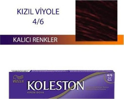 Wella Koleston 4-6 Kızıl Viyole Krem Saç Boyası 24x50 ml