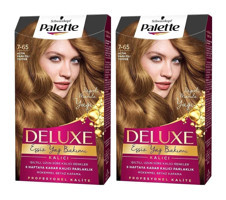 Palette Deluxe 7-65 Altın Parıltı Toffee Krem Saç Boyası 2x50 ml