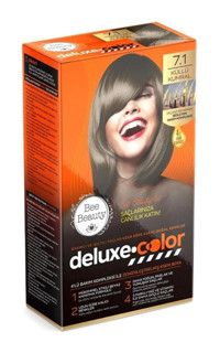 Bee Beauty Deluxe Color 7-1 Küllü Kumral Krem Saç Boyası 50 ml