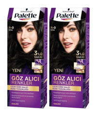 Palette Göz Alıcı 1-0 Siyah Krem Saç Boyası 2x50 ml