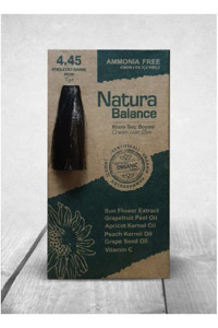 Natura Balance 4-45 Etkileyici Kahve Organik Amonyaksız Vegan Krem Saç Boyası 60 ml