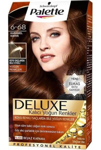 Palette Deluxe 6-68 Kahve Karamel Krem Saç Boyası 3x50 ml