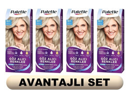 Palette Göz Alıcı 10-1 Küllü Açık Sarı Krem Saç Boyası 4x50 ml